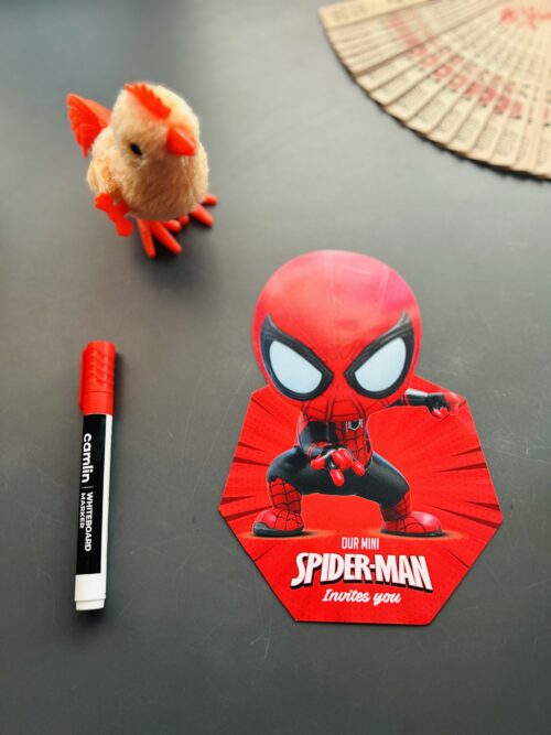 Die Cut Card Spiderman Theme ( Id B1253 )