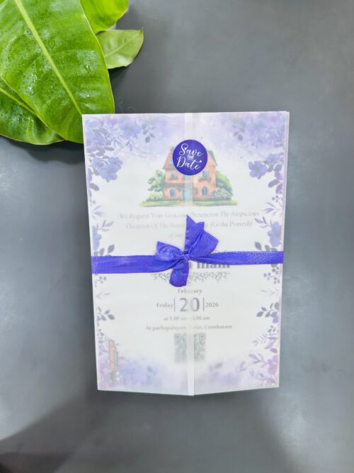 A5 Size Card with Transparent Cover